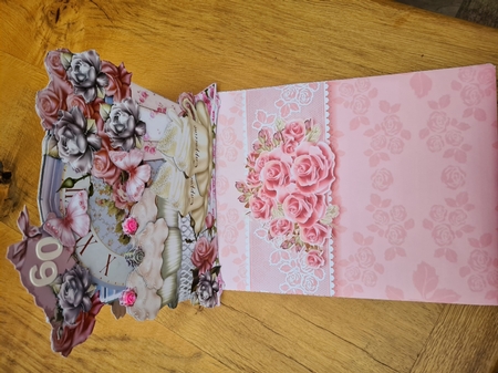 Fabulous Shabby Chic Coffee Time Shaped Card Kit by xt farr