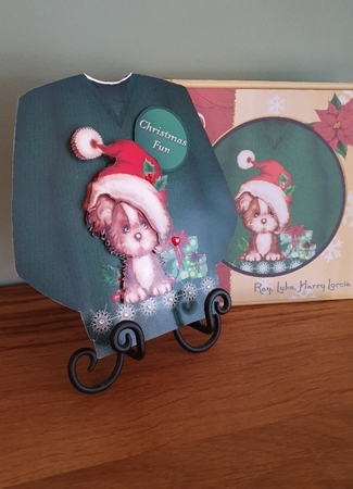 Little Puppy - Christmas Jumper Card Mini Kit by xt farr