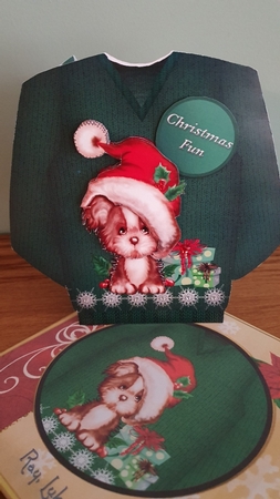 Little Puppy - Christmas Jumper Card Mini Kit by xt farr