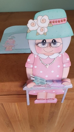 3D on the Shelf Card Kit - Gossip Galz - Crafting Carla by xt farr