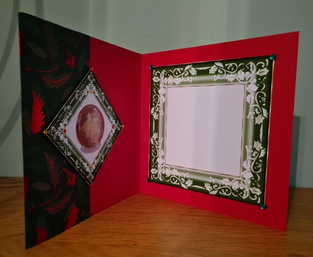 CHRISTMAS HOLLY RIBBON Nativity 7.8 Decoupage Mini Kit by xt farr