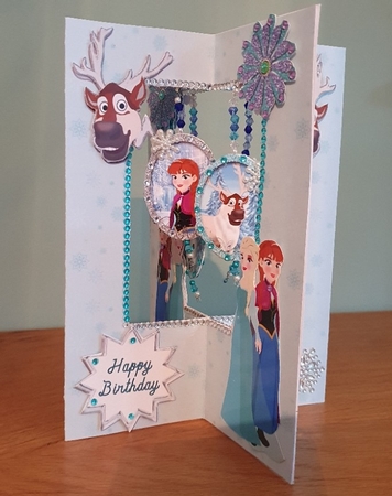 ICE COLD STAR DANGLE CARD by xt farr