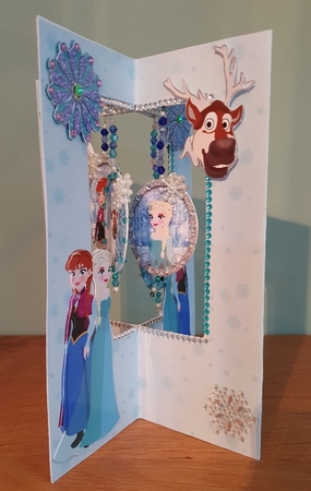 ICE COLD STAR DANGLE CARD by xt farr