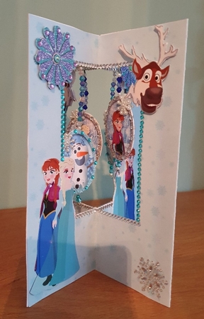 ICE COLD STAR DANGLE CARD by xt farr