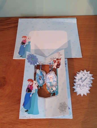 ICE COLD STAR DANGLE CARD by xt farr