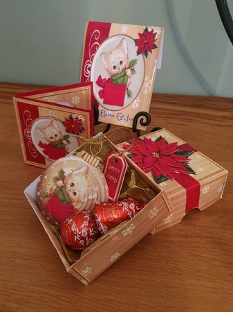 3D Bauble Card And Gift Box Set Two Mini Kit 1 by xt farr