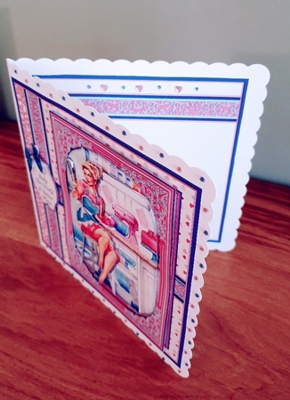BAKING DAY 7.8 Female Birthday or Mothers Day Quick Card & Insert Mini Kit by xt farr