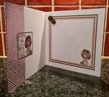 COFFEE SAVES LIVES 7.5 Humorous Decoupage & Insert Mini Kit by xt farr