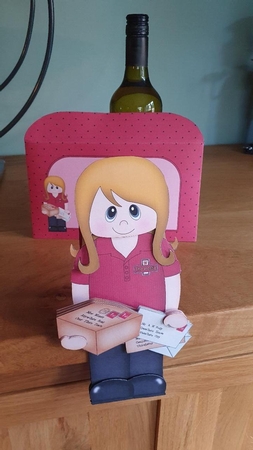 3D On the Shelf Card Kit - Little Postie Angela by xt farr
