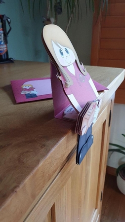3D On the Shelf Card Kit - Little Postie Angela by xt farr