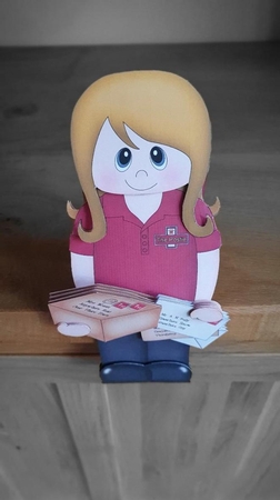 3D On the Shelf Card Kit - Little Postie Angela by xt farr