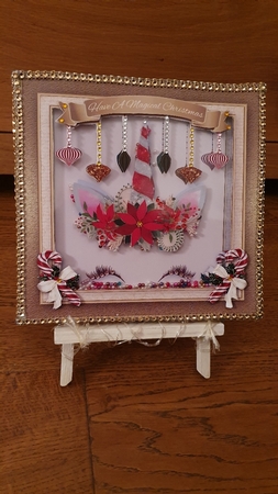 Magical Unicorn Christmas Card Front by xt farr