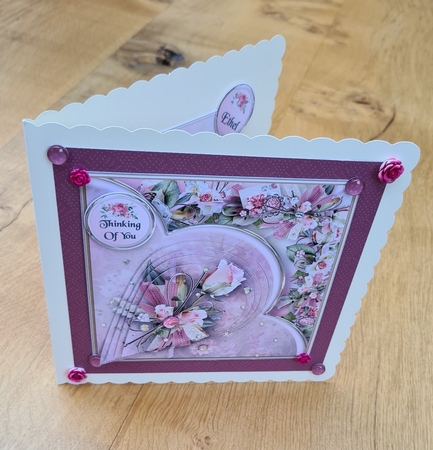 Vintage Roses - Teardrop Pyramid Card Mini Kit by xt farr