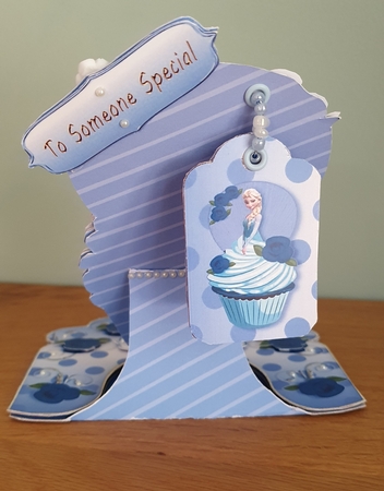 Princess Cupcake Easel Card Kit-4 by xt farr