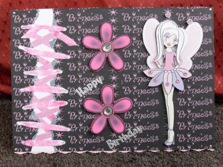 Cheeky Chic Pink Card Front by Teresa Gay