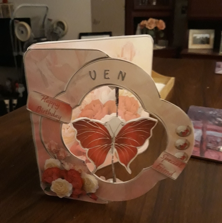 Mixed Roses - Butterfly Pendant Card Mini Kit by Teresa Lunn