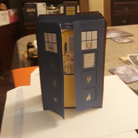 My Tardis Gate Fold Card by Teresa Lunn