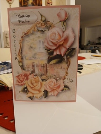 Gorgeous Edwardian Rose Cottage with Decoupage by Teresa Lunn
