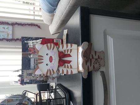 3D on the Shelf Card Kit - Fudge the Ginger Stripey Cat by Teresa Lunn