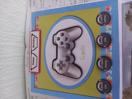 Male Teenager Birthday Video Games Gamer Playstation by Teresa Lunn