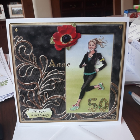 GYM FITNESS 3 RUNNING (long hair) by Teresa Lunn