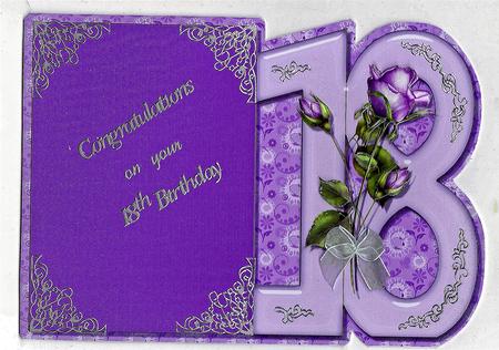 Purple Roses for Her 18th Birthday by Teresa Savin