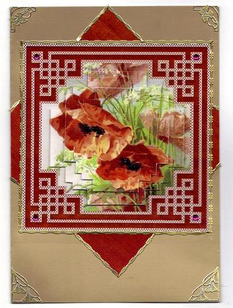 Poppies Ex Styled Matching Pyramid Toppers by Teresa Savin