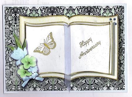 Vintage Damask Book Sheet Insert by Teresa Savin