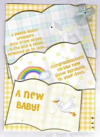 New Baby Either Gender Book Sheet by Teresa Savin