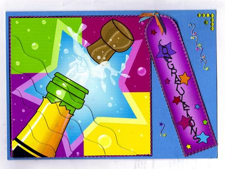 Cheers!! Quick Card with Wavy Corner Side Stacker Pyramage by Teresa Savin