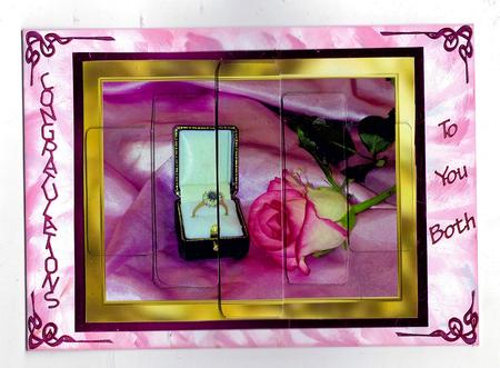 Panelled Engagement Ring and Rose by Teresa Savin