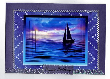 Beautiful Yacht Set on a Overcast Sky/background by Teresa Savin