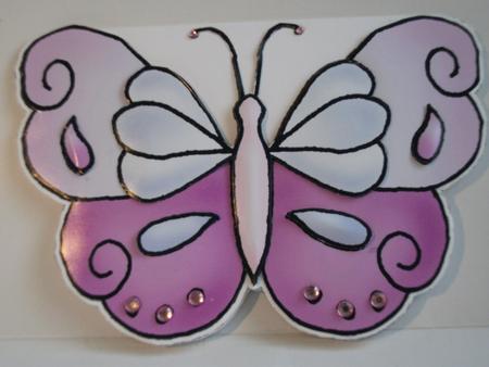 Butterfly Shaped Card by Teresa Savin