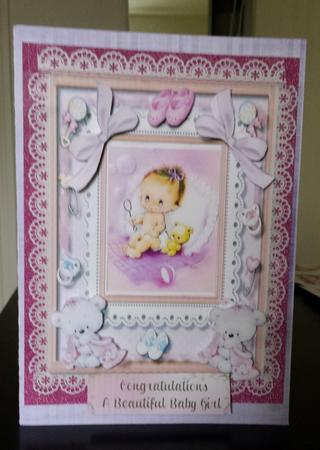 Congratulations a Beautiful Baby Girl by Teresa Williamson
