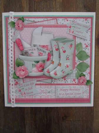 The Rose Gardener 8x8 Decoupage Mini Kit by Terry Perks