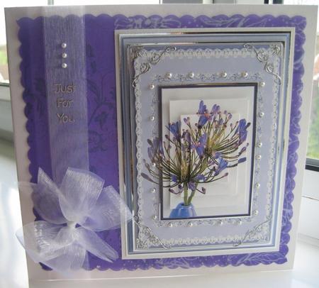 Purple Floral Pyramid. by Thelma Bayles