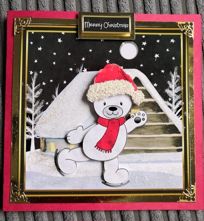 Skating polar bear by Thelma Reynolds
