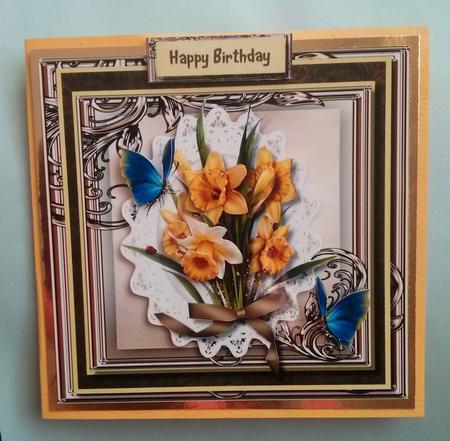 Dance with the Daffodils and Butterflys  by Thelma Reynolds