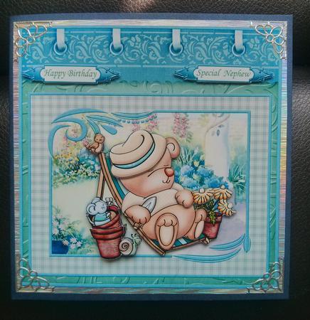 Busy in the Garden 8x8 Mini Kit & Decoupage by Thelma Reynolds