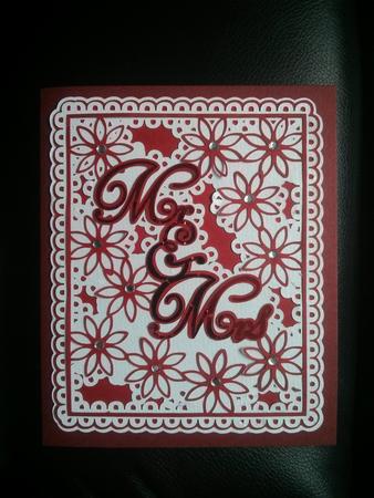 Mr & Mrs Floral Topper by Thelma Reynolds