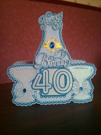 Anniversary/birthday Bottle Card by Thelma Reynolds