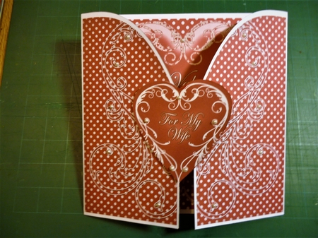 Red Valentine for My Wife 3D Gatefold Heart Mini Kit by Theresa Evans