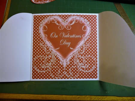 Red Valentine for My Wife 3D Gatefold Heart Mini Kit by Theresa Evans