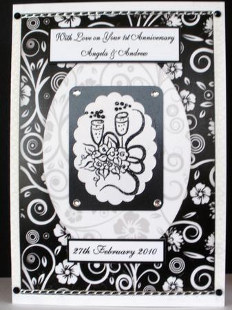 Earthy Shades Flower Swirls Frame Effect Card Fronts Set 1 by Therese Eke