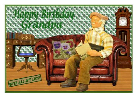 Birthday Card for Grandpa by Therese Eke