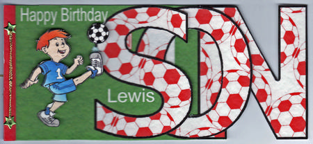 Son No1 Football Fan Book Sheet Red by Therese Eke