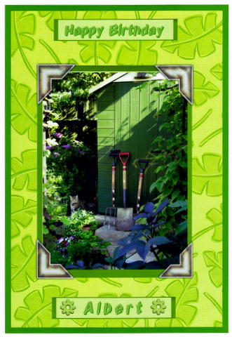 Lovely Garden A4 Topper by Therese Eke
