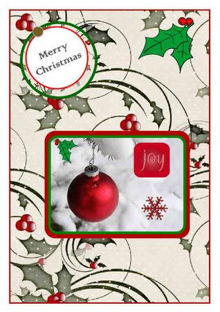 Holly Tags Sheet by Therese Eke