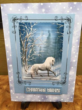 Christmas Horse Scene by nat chugg