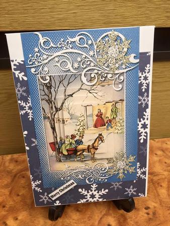 Horse and Carriage at Christmas Merry Christmas by nat chugg